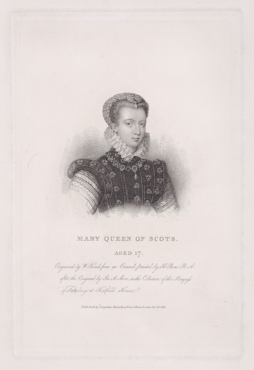 Mary, Queen of Scots, William Bond (British, 1772–1831), Stipple engraving 