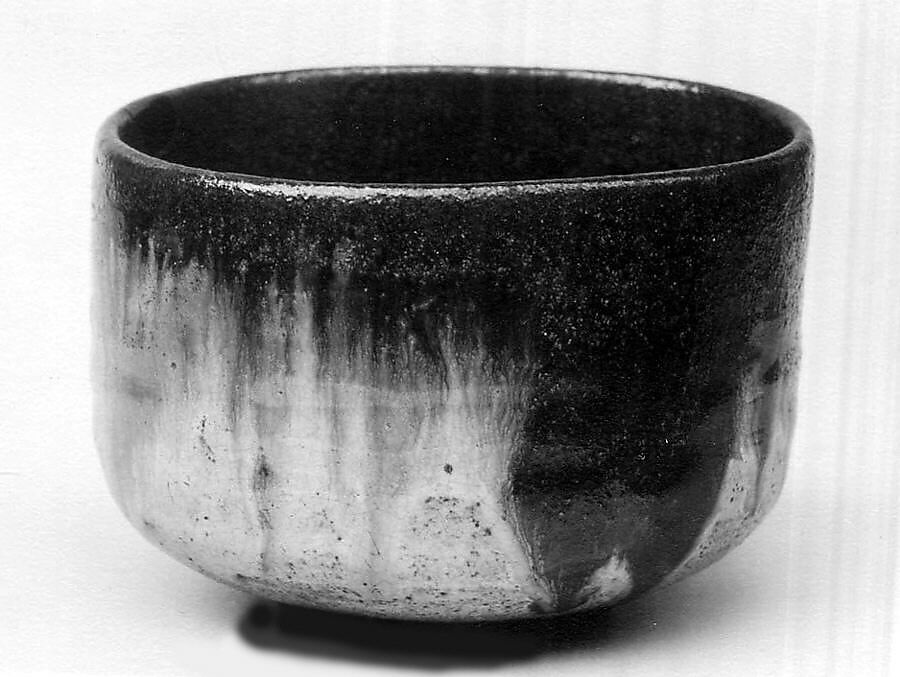 Teabowl, Clay; glaze shades from white through yellow to dark brown (Shigaraki ware), Japan 