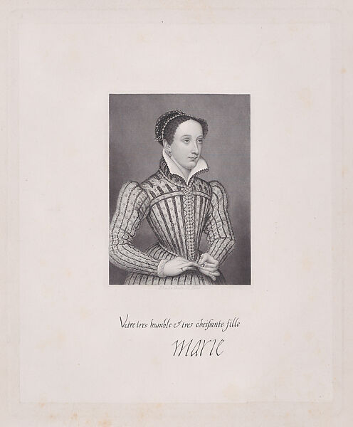 Mary, Queen of Scots (frontispiece, from "History of Mary Stuart, queen of Scots," volume 1), John Le Conte (British, 1816–77), Engraving 