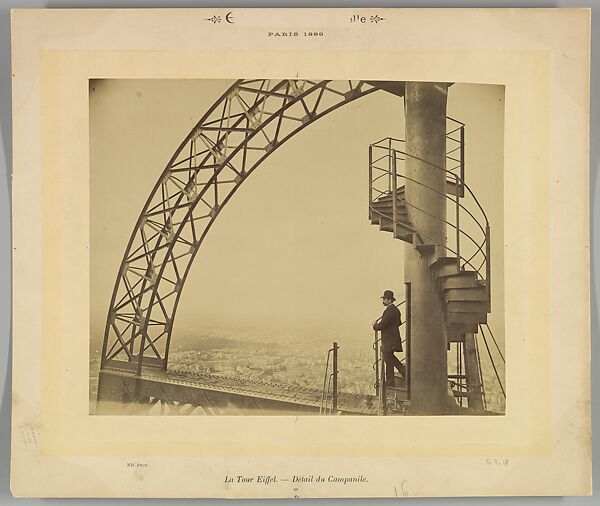 La Tour Eiffel. – Détail du Campanile., Neurdein Frères (French, active Paris, 1870s–1900s), Albumen silver print 