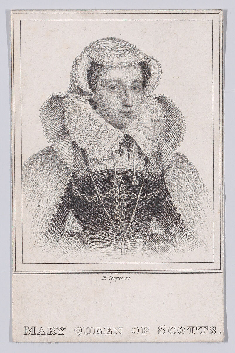 Mary, Queen of Scots, Robert Cooper (British, active 1795–1836), Stipple engraving 
