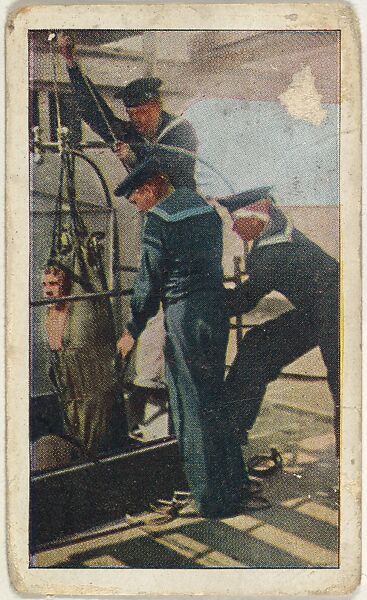 Card No. 39, German Jack Tars, from the World War I Scenes series (T121) issued by Sweet Caporal Cigarettes, Issued by American Tobacco Company, Photolithograph 