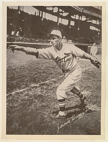 Jerome "Dizzy" Dean, from the "Baseball and Football" set (R311), issued by the National Chicle Company to promote Diamond Stars Gum, Issued by National Chicle Gum Company, Cambridge, Massachusetts, Albumen print (glossy finish) 