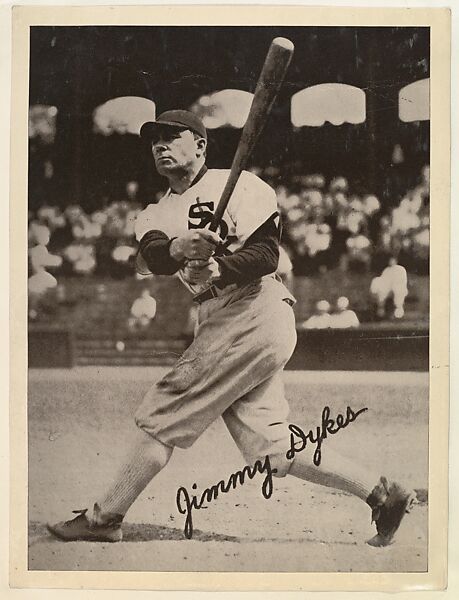 Jimmy Dykes, from the "Baseball and Football" set (R311), issued by the National Chicle Company to promote Diamond Stars Gum, Issued by National Chicle Gum Company, Cambridge, Massachusetts, Albumen print (glossy finish) 