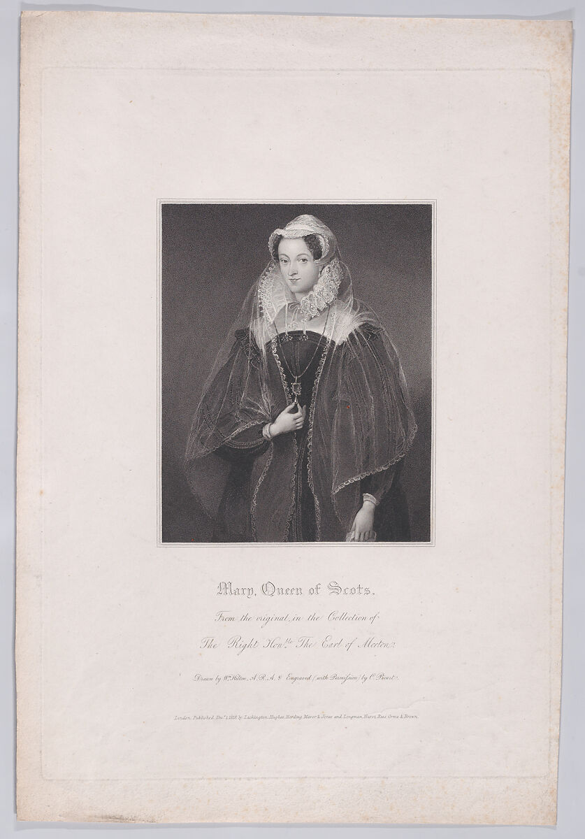 Mary, Queen of Scots, Charles Picart (British, active ca. 1780–1837), Stipple engraving 