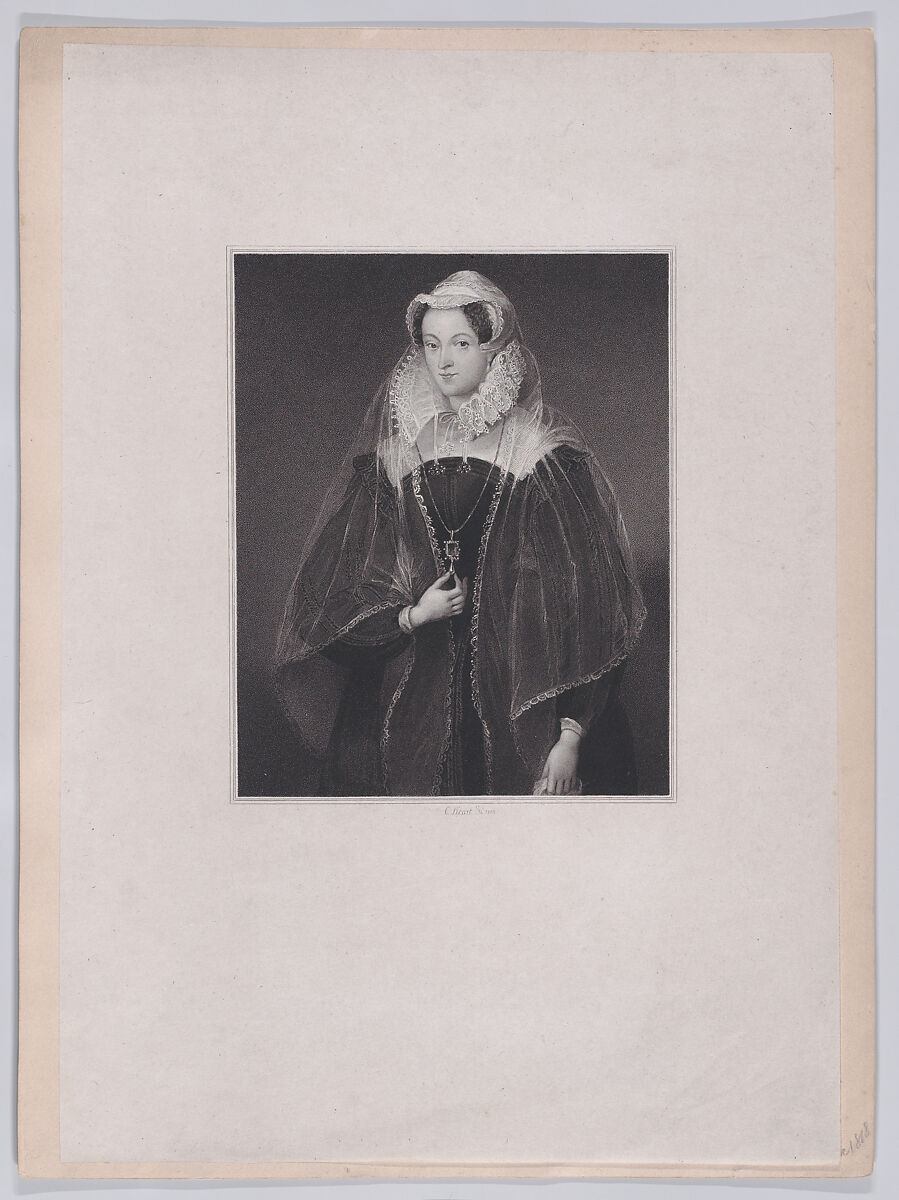 Mary, Queen of Scots, Charles Picart (British, active ca. 1780–1837), Stipple engraving; artist's proof 