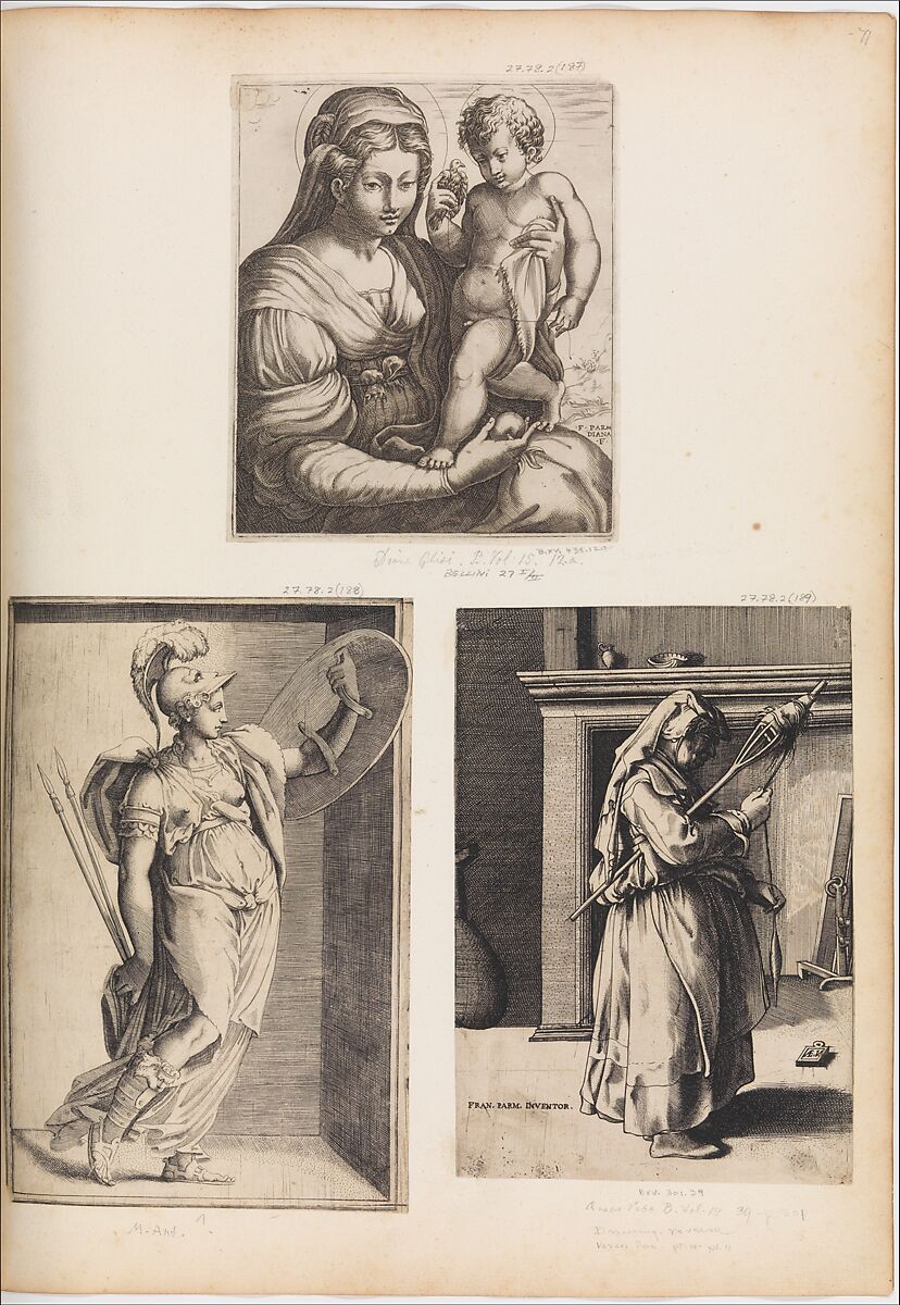 Athena, Anonymous, Italian, 16th century, Engraving 