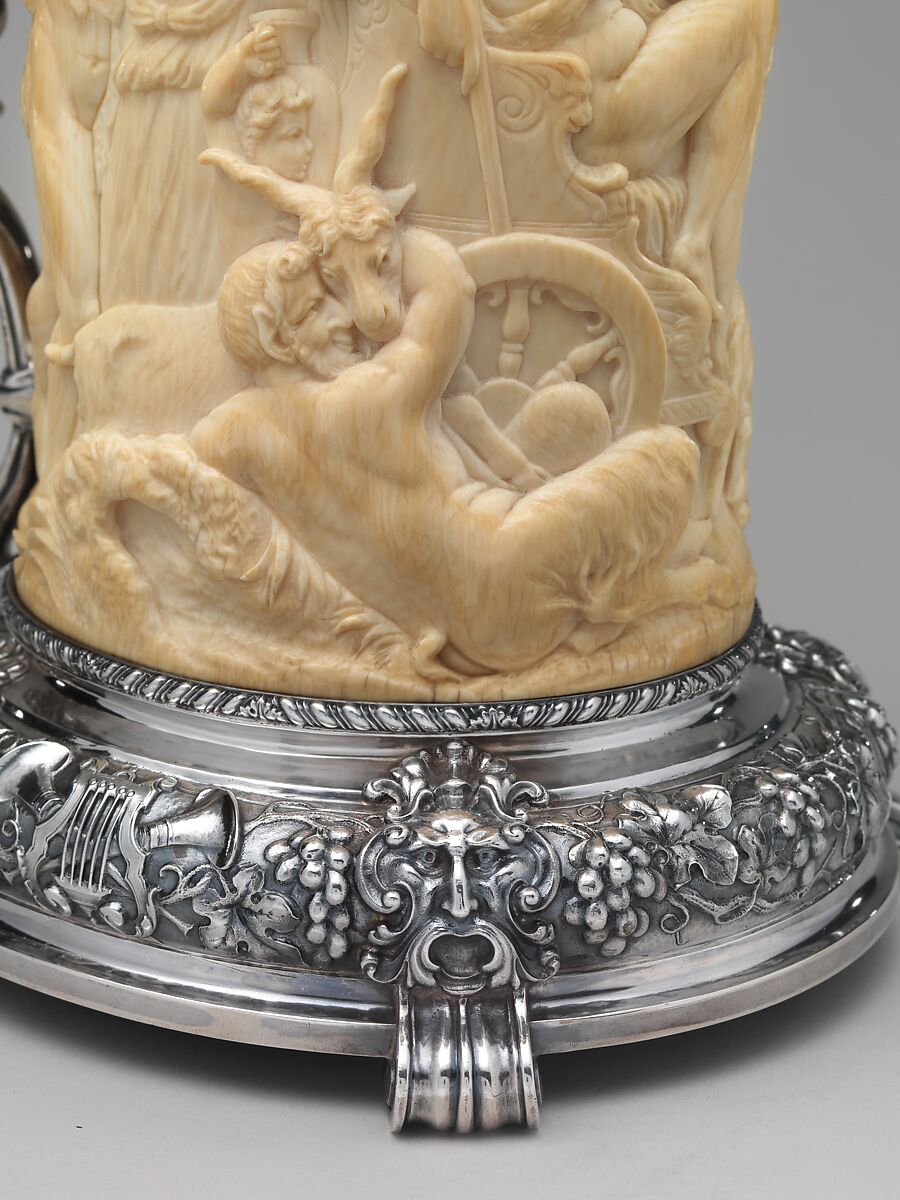 Tankard, Gorham Manufacturing Company (American, Providence, Rhode Island, 1831–present), Silver and ivory, American