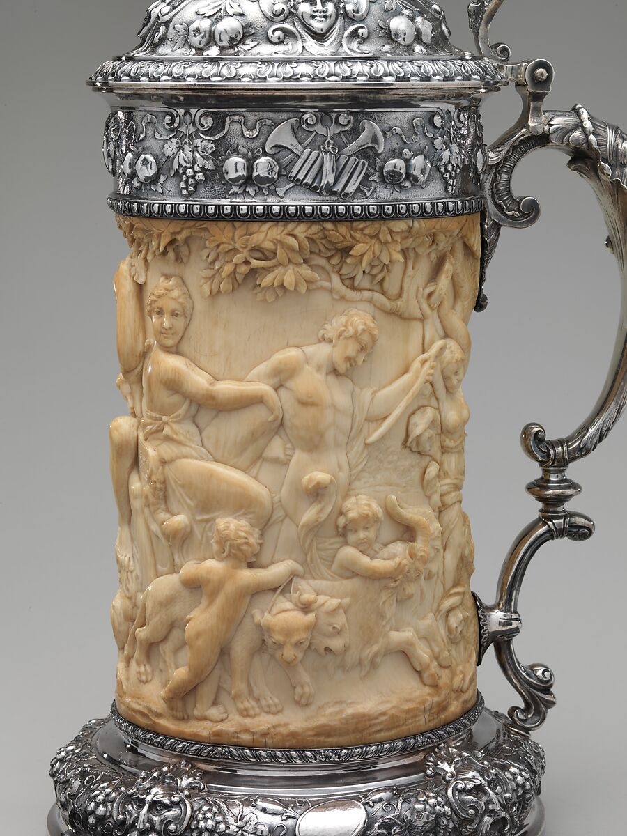Tankard, Gorham Manufacturing Company (American, Providence, Rhode Island, 1831–present), Silver and ivory, American