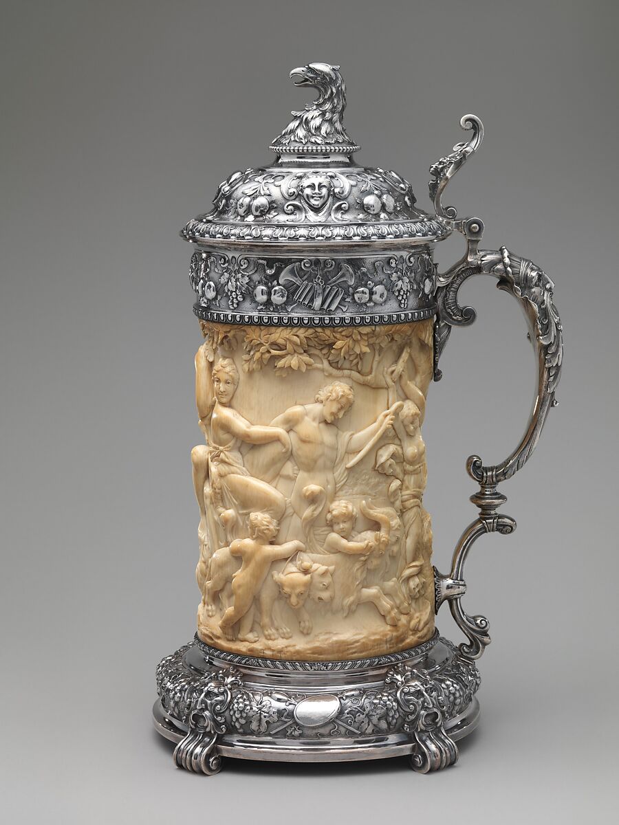 Tankard, Gorham Manufacturing Company (American, Providence, Rhode Island, 1831–present), Silver and ivory, American