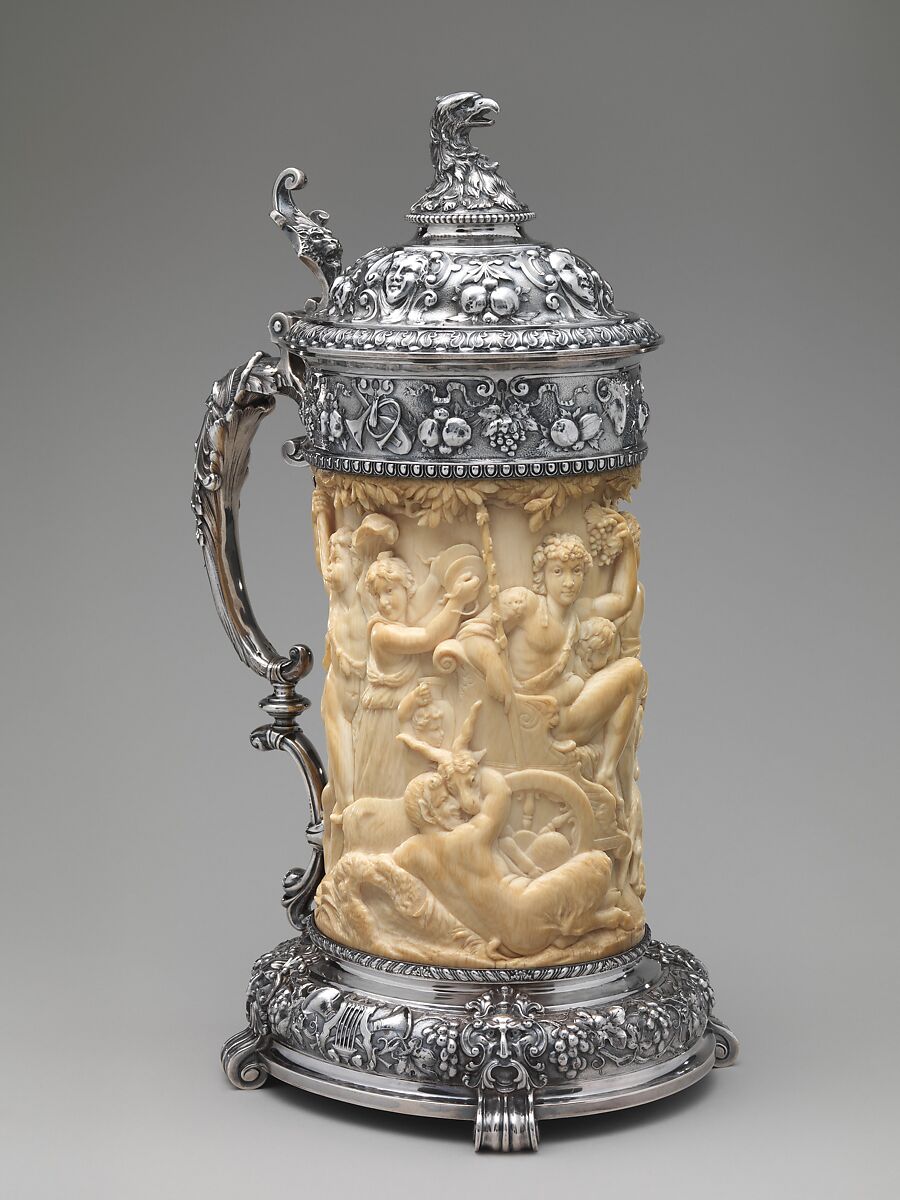 Tankard, Gorham Manufacturing Company (American, Providence, Rhode Island, 1831–present), Silver and ivory, American