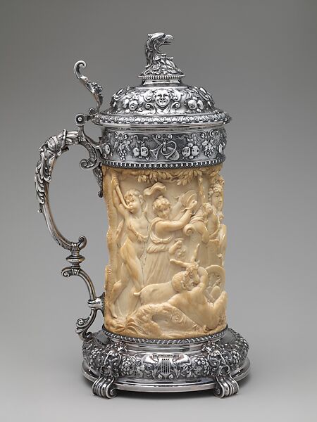 Tankard, Gorham Manufacturing Company (American, Providence, Rhode Island, 1831–present), Silver and ivory, American 