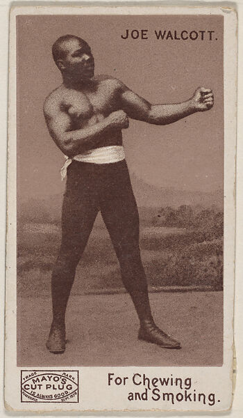 Joe Walcott, from the Prizefighters series (N310) to promote Mayo's Cut Plug Tobacco, Issued by P.H. Mayo &amp; Brother, Richmond, Virginia (American), Commercial lithograph 
