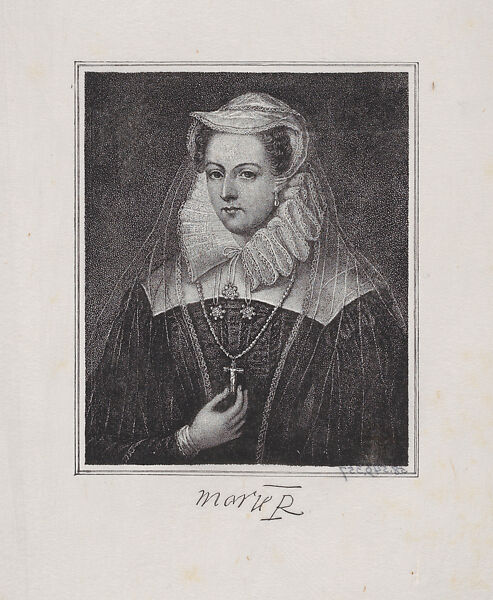 Mary, Queen of Scots, Portrait of Mary, Queen of Scots (British, Linlithgow 1542–1587 Fotheringhay), Photogravure 