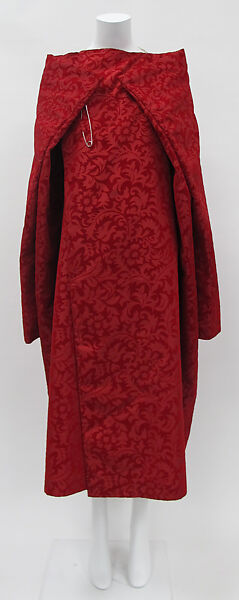 Evening coat, Comme des Garçons (Japanese, founded 1969), synthetic, cotton, metal, Japanese 