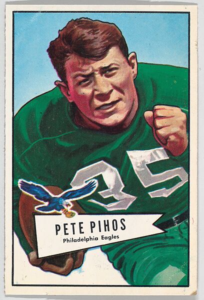 Issued by Bowman Gum Company, Card Number 95, Tommy Thompson, Quarterback, Philadelphia  Eagles, from the Bowman Football series (R407-2) issued by Bowman Gum