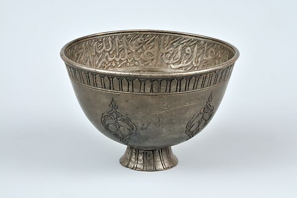 Incantation Cup and Tray, Bronze, cast and engraved