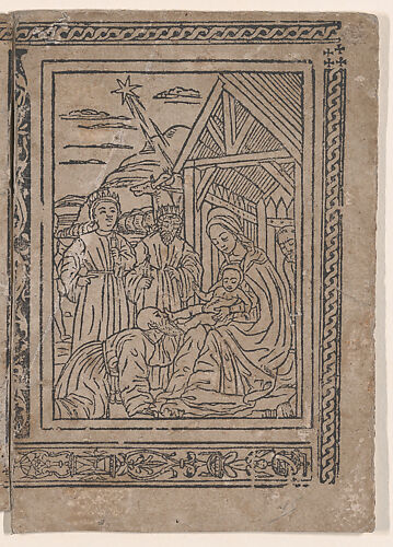 Adoration of the Magi, from Johannes Hildesheimensis, 'Legenda Sanctorum trium regum' (Modena, D. Richizola, 1490)