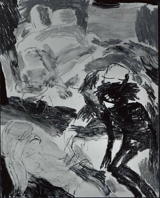 Untitled No. 8, Oliver Lee Jackson (American, born St. Louis, Missouri, 1935), Oil and oil stick on canvas