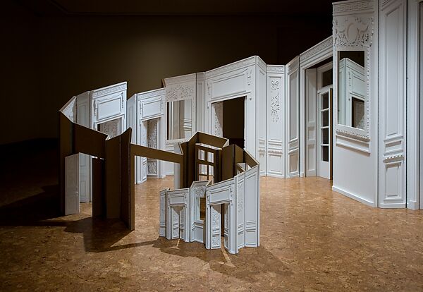 Boiserie, Katrín Sigurðardóttir (Icelandic, born 1967), Painted MDF panels, mirrors, and piano hinges