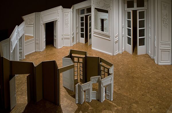 Boiserie, Katrín Sigurðardóttir (Icelandic, born 1967), Painted MDF panels, mirrors, and piano hinges