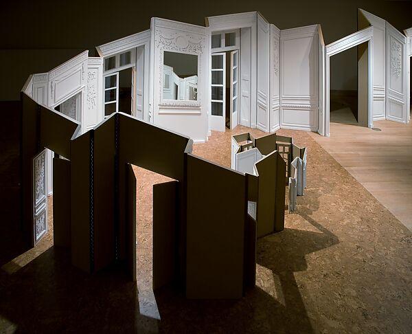 Boiserie, Katrín Sigurðardóttir (Icelandic, born 1967), Painted MDF panels, mirrors, and piano hinges