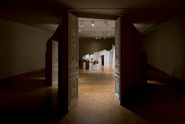 Boiserie, Katrín Sigurðardóttir (Icelandic, born 1967), Painted MDF panels, mirrors, and piano hinges