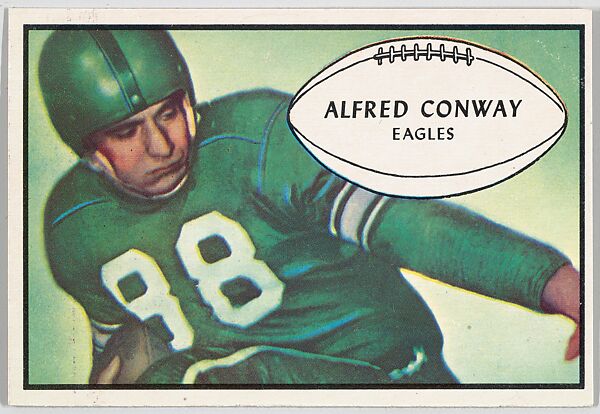 Issued by Bowman Gum Company, Card Number 95, Tommy Thompson, Quarterback,  Philadelphia Eagles, from the Bowman Football series (R407-2) issued by  Bowman Gum