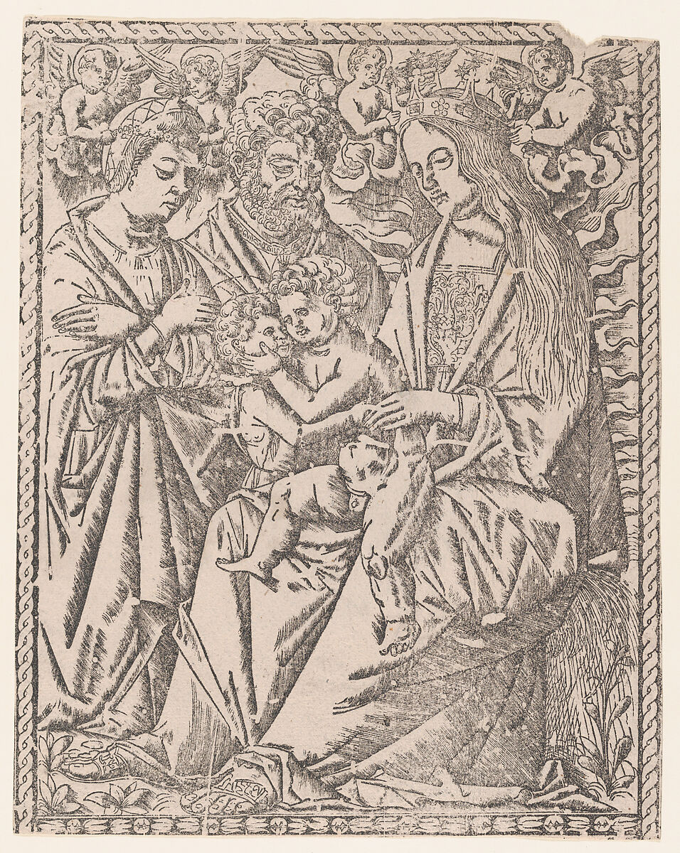 Anonymous, Italian, 16th century | Saint John the Baptist embracing the ...