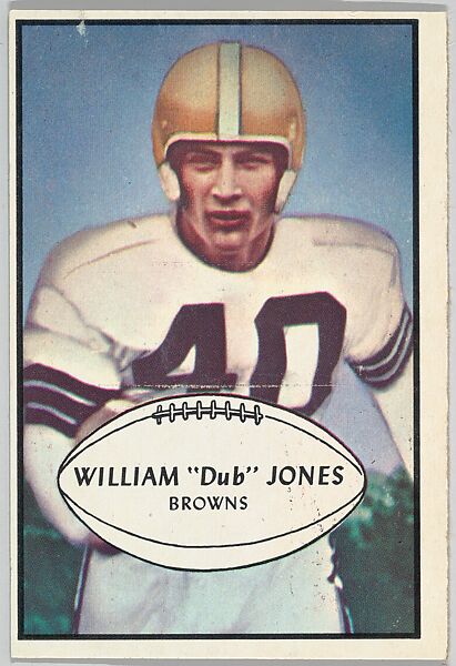 Issued By Bowman Gum Company | William "Dub" Jones, Browns, From The ...