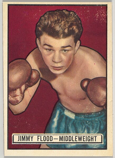 Jimmy Flood, Middleweight, from the Topps Ringside series (R411) issued by Topps Chewing Gum Company, Issued by Topps Chewing Gum Company (American, Brooklyn), Commercial color lithograph 