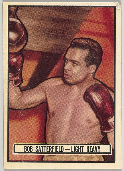 Bob Satterfield, Light Heavyweight, from the Topps Ringside series (R411) issued by Topps Chewing Gum Company, Issued by Topps Chewing Gum Company (American, Brooklyn), Commercial color lithograph 