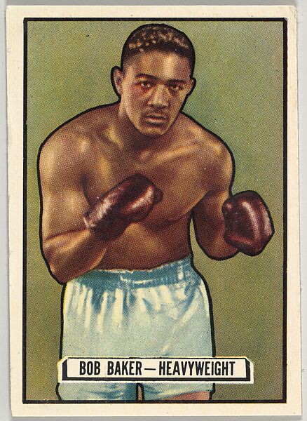 Bob Baker, Heavyweight, from the Topps Ringside series (R411) issued by Topps Chewing Gum Company, Issued by Topps Chewing Gum Company (American, Brooklyn), Commercial color lithograph 