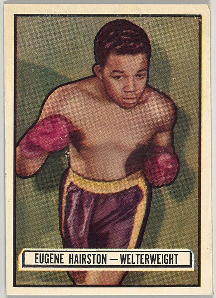 Eugene Hairston, Welterweight, from the Topps Ringside series (R411) issued by Topps Chewing Gum Company, Issued by Topps Chewing Gum Company (American, Brooklyn), Commercial color lithograph 