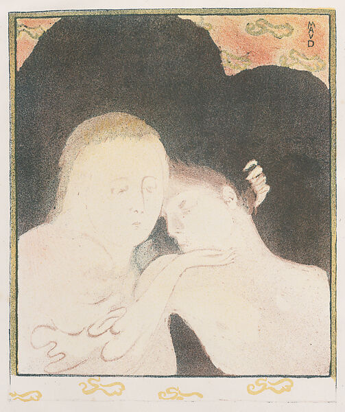 Madeleine (Two Head / deux têtes) (Tenderness / Tendresse), from "L'Estampe Originale", Maurice Denis (French, Granville 1870–1943 Saint-Germain-en-Laye), Lithograph in four colors