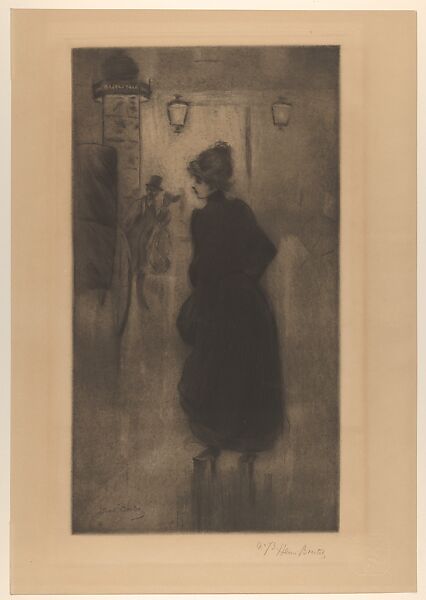 Parisian Woman (Parisienne), Henri Boutet (French, Sainte-Hermine (Vendée) 1851–1919 Paris), Drypoint and mezzotint 