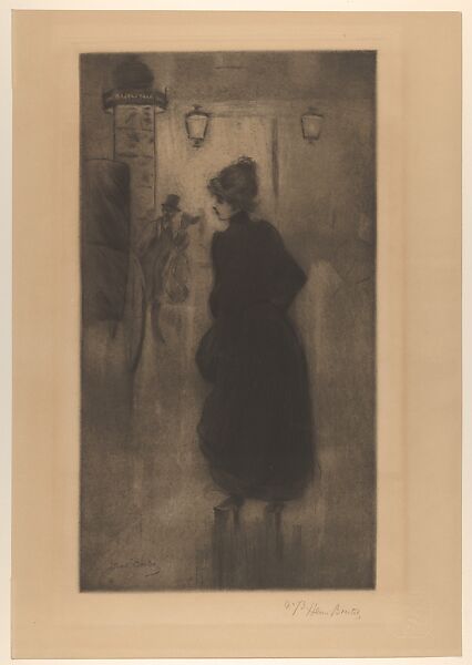 Parisian Woman (Parisienne), from "L'Estampe Originale", Henri Boutet (French, Sainte-Hermine (Vendée) 1851–1919 Paris), Drypoint and mezzotint 