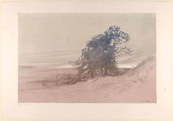 Landscape (Paysage), Charles-Marie Dulac (French, Paris 1865–1898 Paris), Lithograph in four colors 