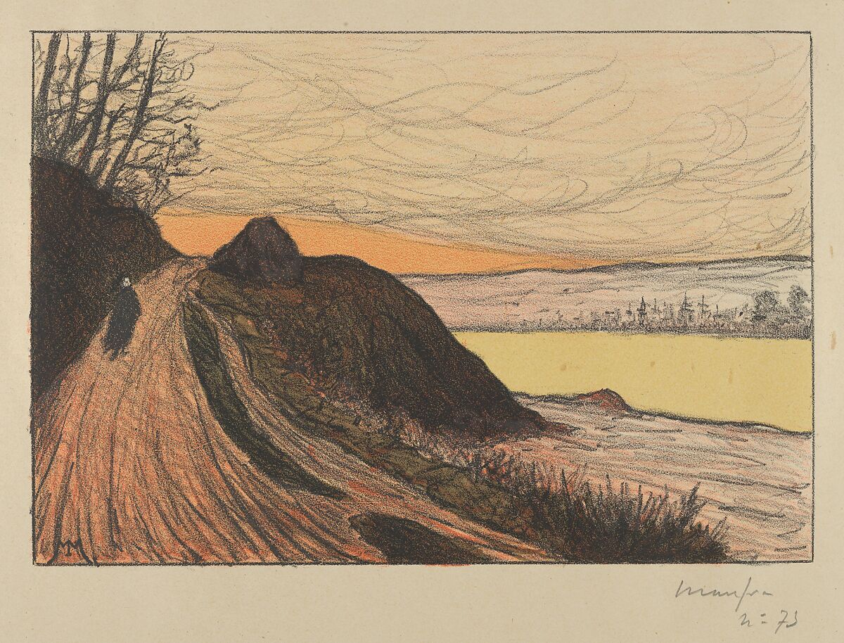 The Road from Gaud (La Route de Gaud), from "L'Estampe Originale", Maxime Maufra (French, Nantes 1861–1918 Poncé), Lithograph in four colors 