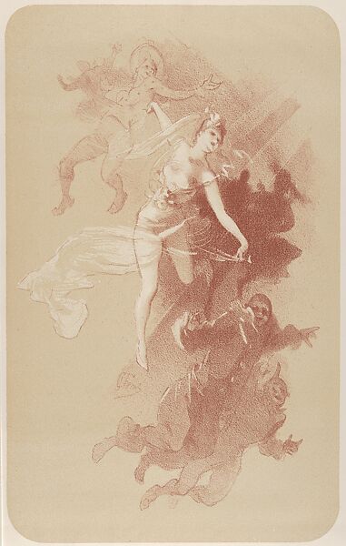 The Dance, Jules Chéret (French, Paris 1836–1932 Nice), Lithograph in three colors 