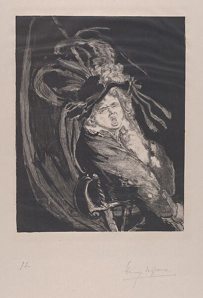 Standard Bearer (Porte-étendard), Henri de Groux (Belgian, 1867–1930), Lithograph 