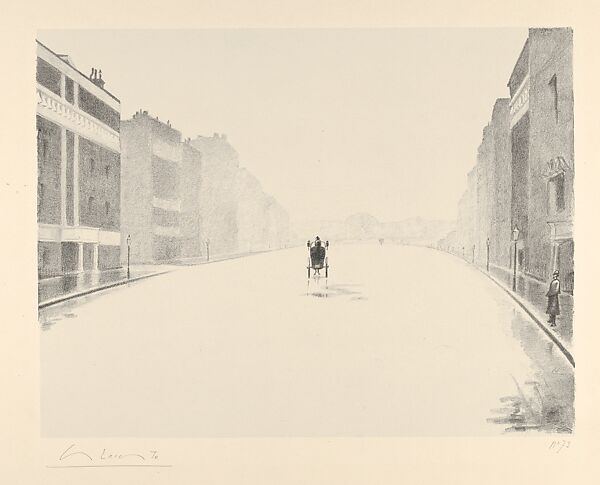 Portland Place, Charles Lacoste (French, 1870–1959 Paris), Lithograph 