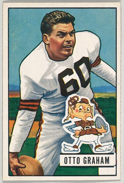 Issued by Bowman Gum Company  Card Number 2, Otto Graham