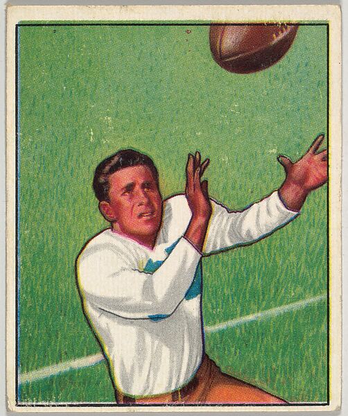 Card Number 1, Doak Walker, Halfback, Detroit Lions, from the Bowman Football series (R407-2) issued by Bowman Gum, Issued by Bowman Gum Company, Commercial color lithograph 