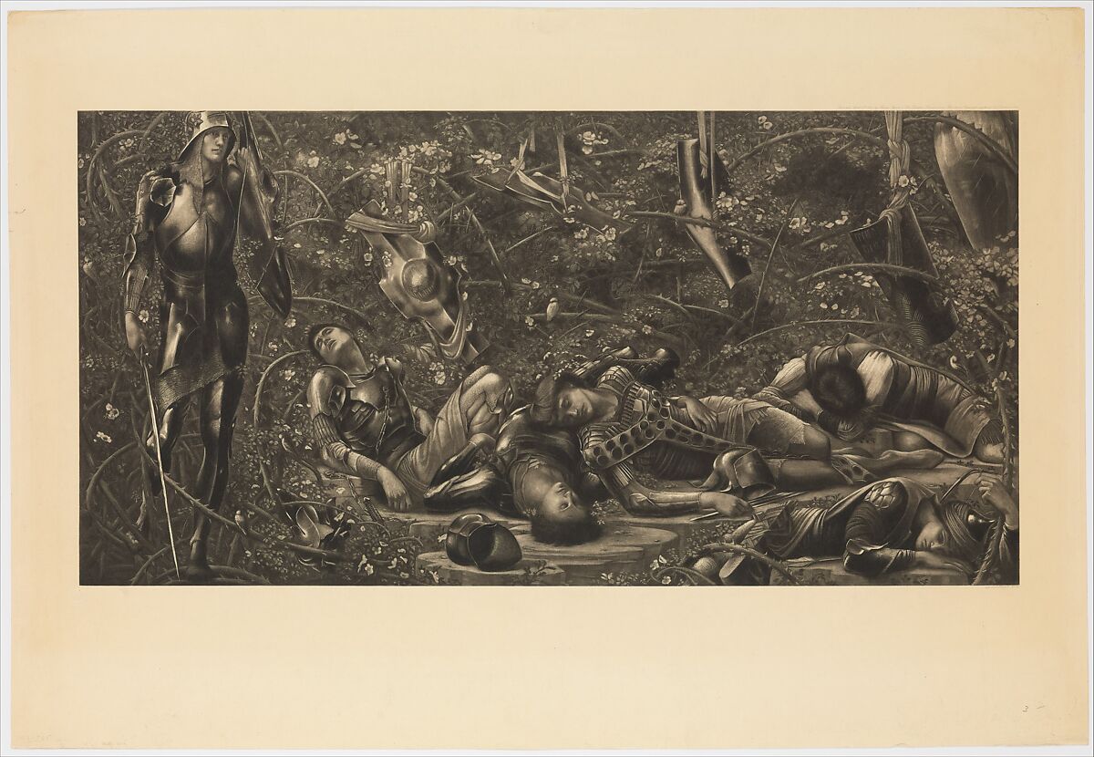 The Legend of the Briar Rose - The Prince Enters the Briar Wood, After Sir Edward Burne-Jones (British, Birmingham 1833–1898 Fulham), Photogravure; proof 