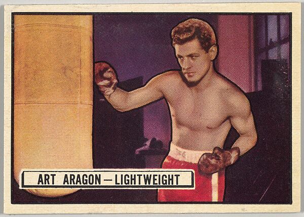 Art Aragon, Lightweight, from the Topps Ringside series (R411) issued by Topps Chewing Gum Company, Issued by Topps Chewing Gum Company (American, Brooklyn), Commercial color lithograph 