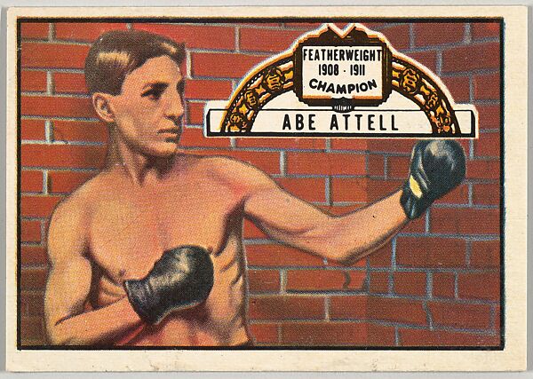 Abe Attell, Featherweight Champion, 1908-1911, from the Topps Ringside series (R411) issued by Topps Chewing Gum Company, Issued by Topps Chewing Gum Company (American, Brooklyn), Commercial color lithograph 