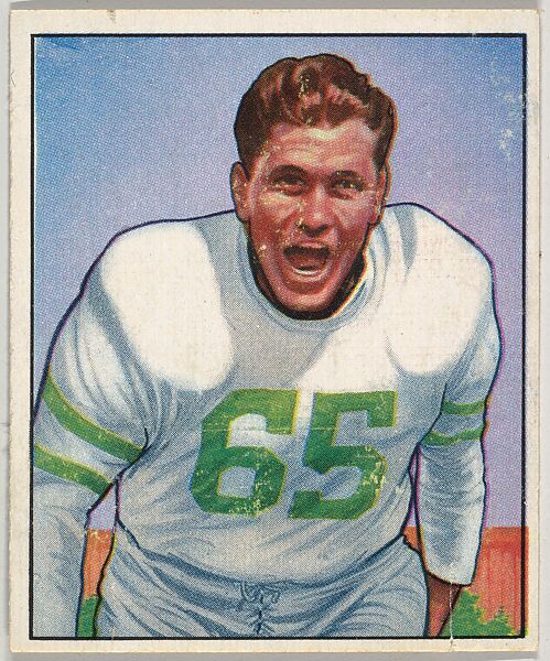 Card Number 24, Cliff Patton, Guard, Philadelphia Eagles, from the Bowman Football series (R407-2) issued by Bowman Gum, Issued by Bowman Gum Company, Commercial color lithograph 