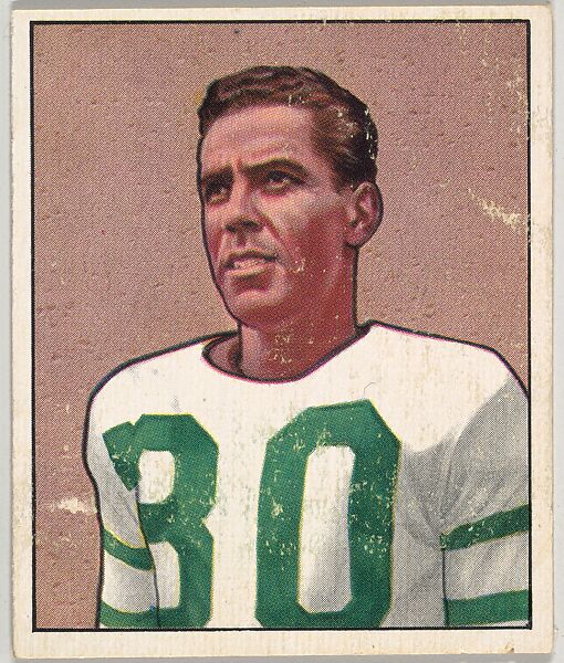 Card Number 25, Bosh Pritchard, Halfback, Philadelphia Eagles, from the Bowman Football series (R407-2) issued by Bowman Gum, Issued by Bowman Gum Company, Commercial color lithograph 