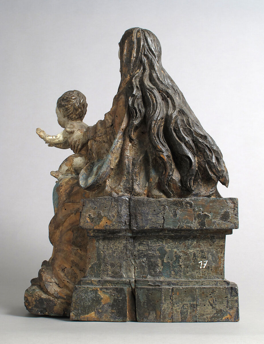 Virgin and Child, from an Adoration Group, Workshop of Hans Thoman (German, active Memmingen, ca. 1514–25), Limewood with polychromy, German